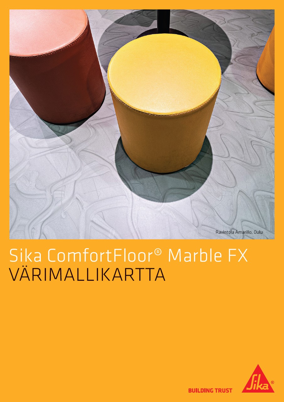 Sika ComfortFloor Marble FX -värikartta