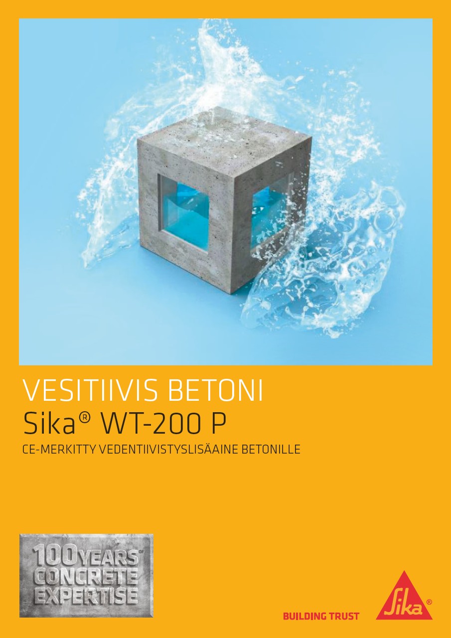 Vesitiivis betonirakenne WT-200 P 