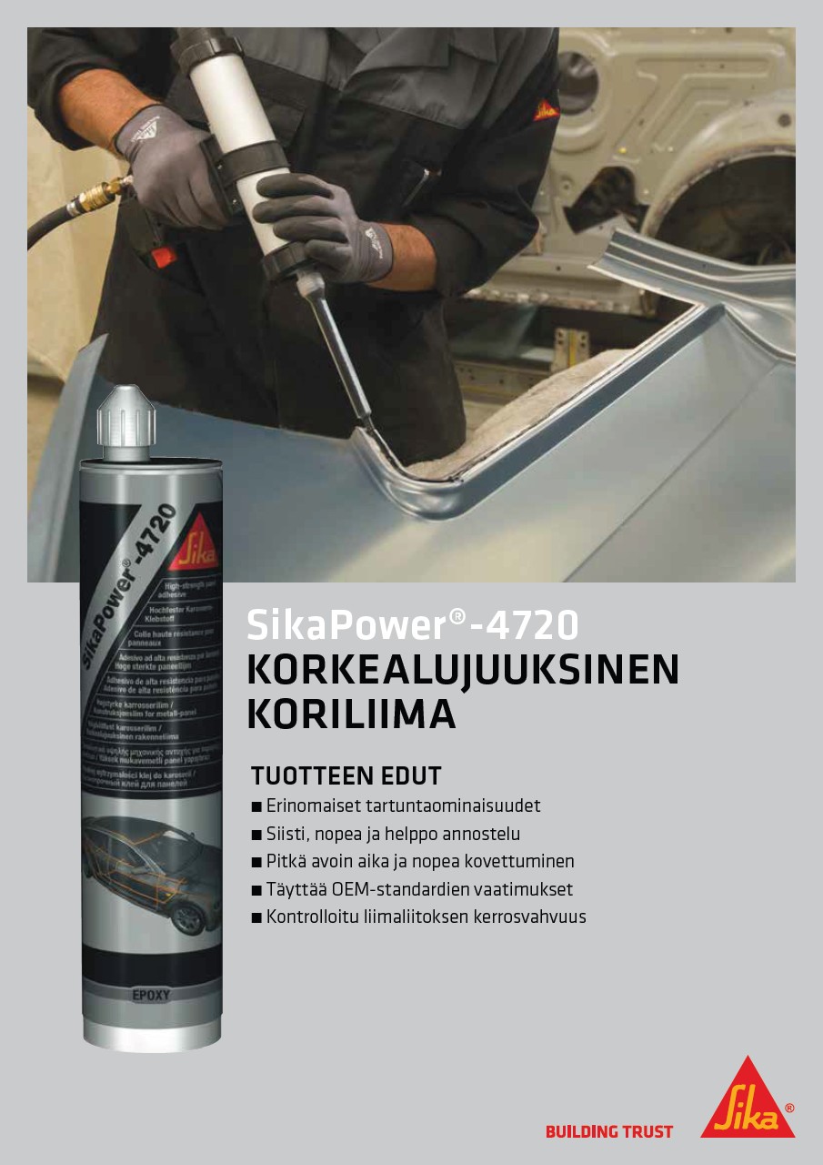 SikaPower-4720 - Korkealujuuksinen koriliima