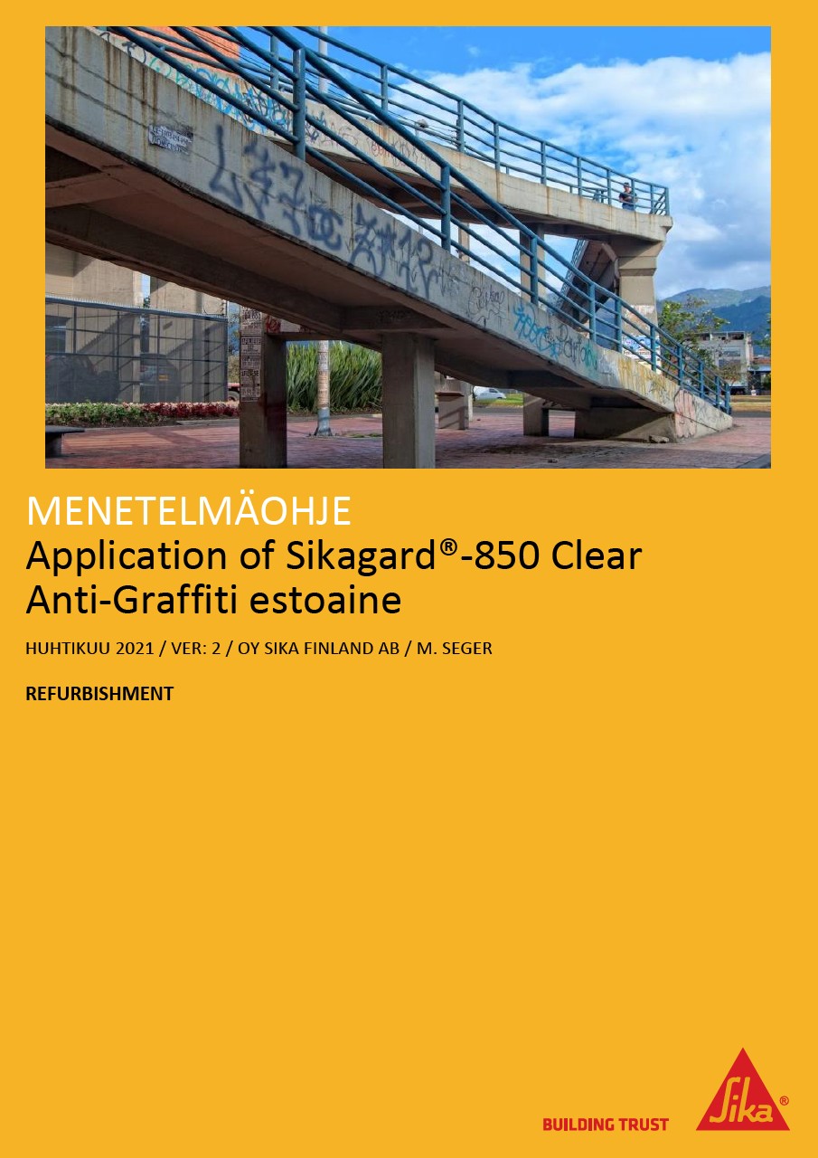 Sikagard-850 Clear -menetelmäohje